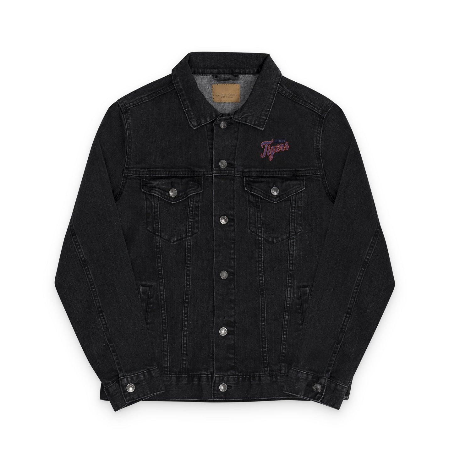 Detroit Tigers Embroidered Denim Jacket