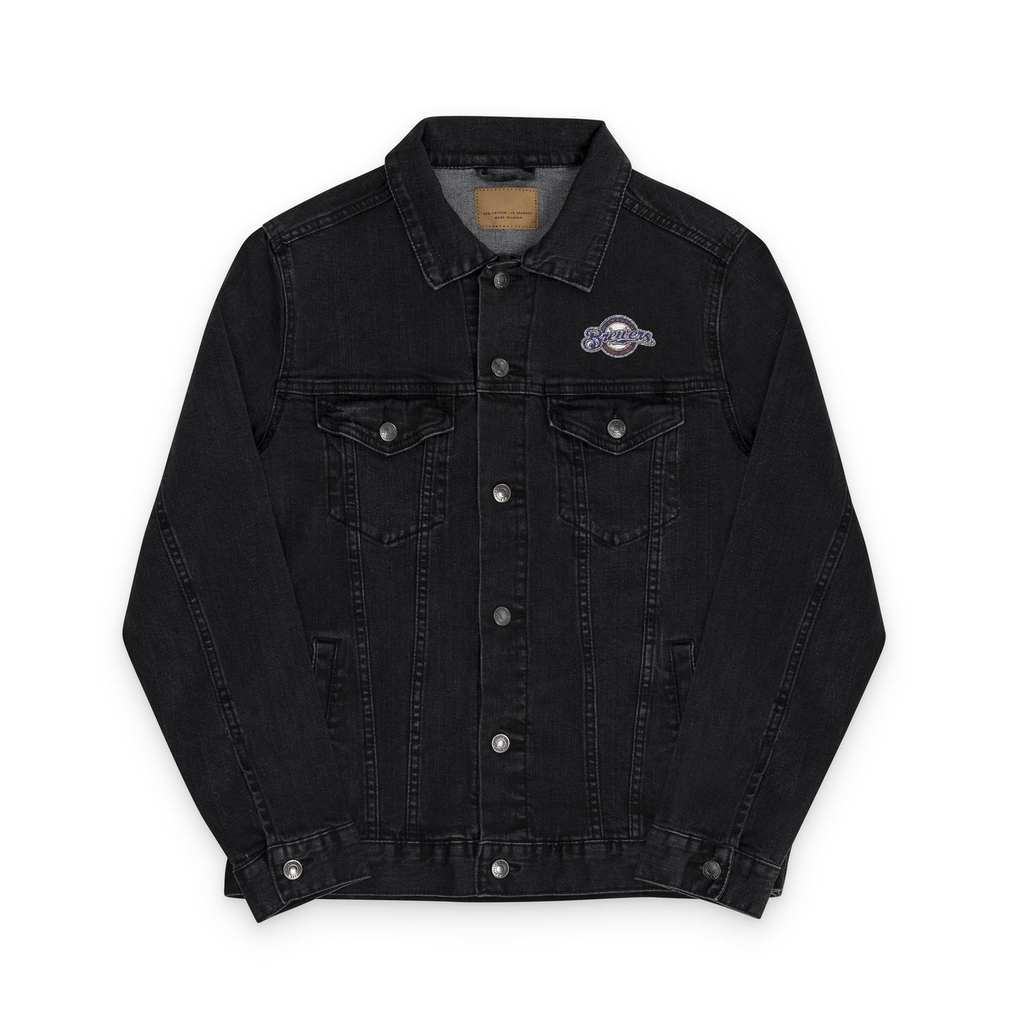 Milwaukee Brewers Embroidered Denim Jacket