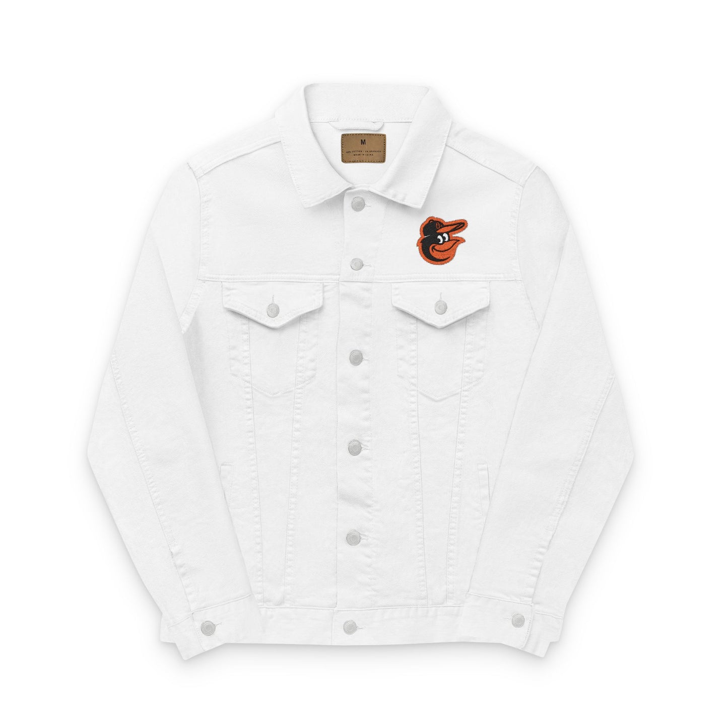Baltimore Orioles Bird Embroidered Denim Jacket