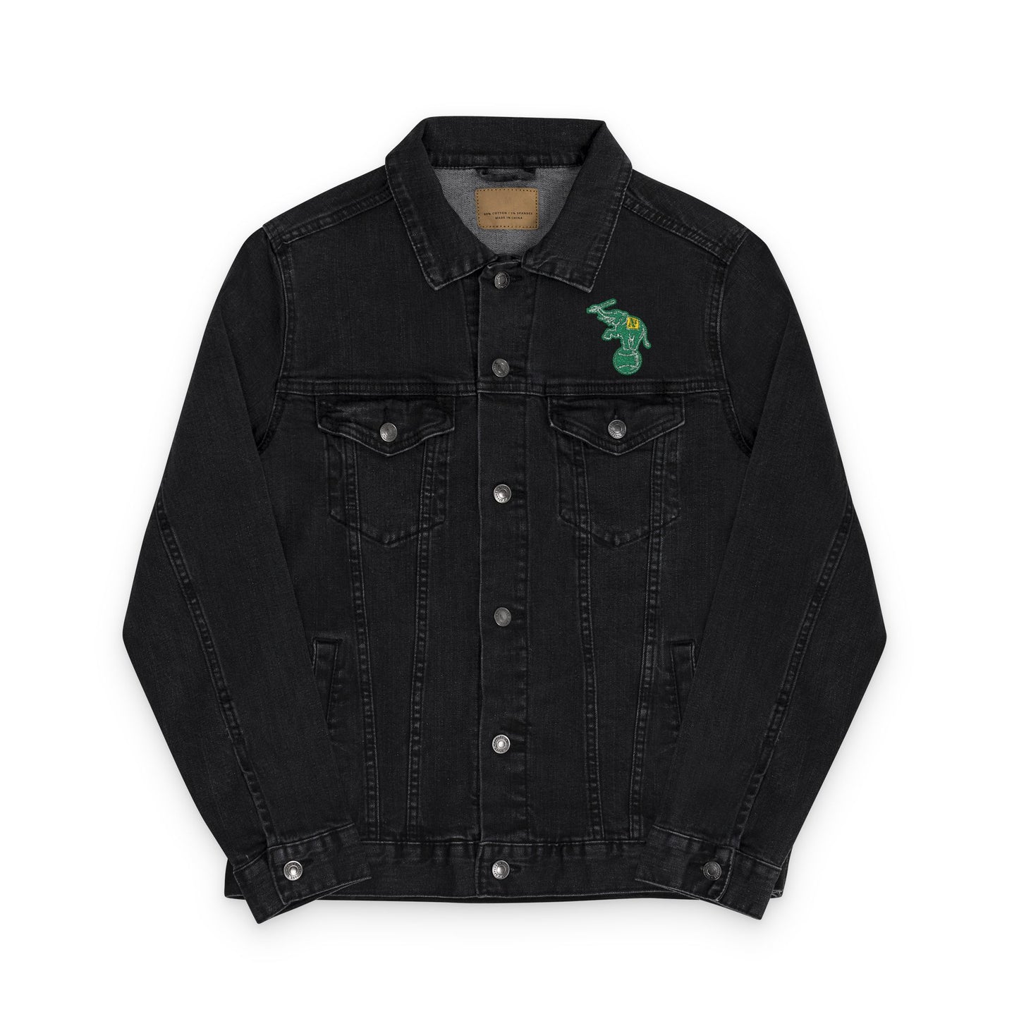 Oakland Athletics Elephant Embroidered Denim Jacket