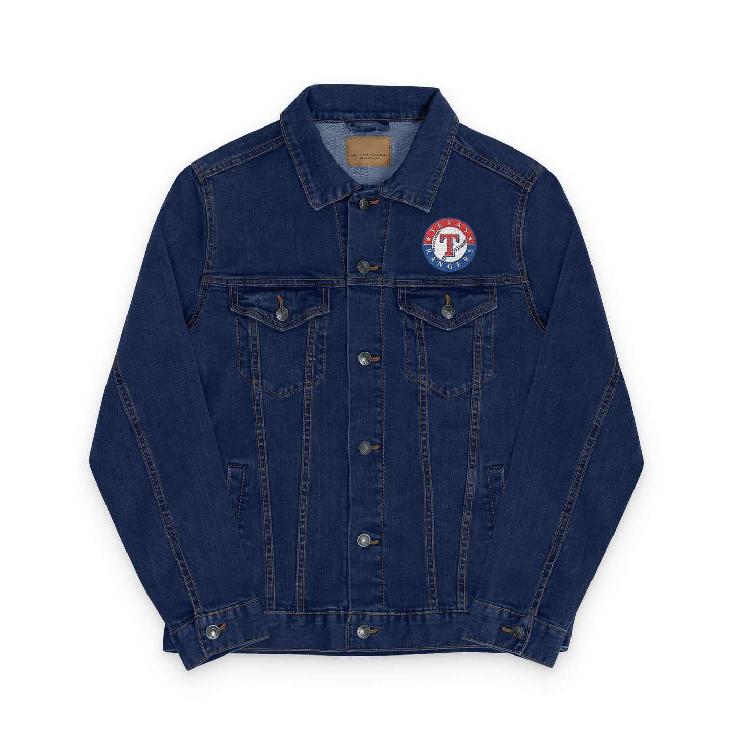 Texas Rangers Embroidered Denim Jacket
