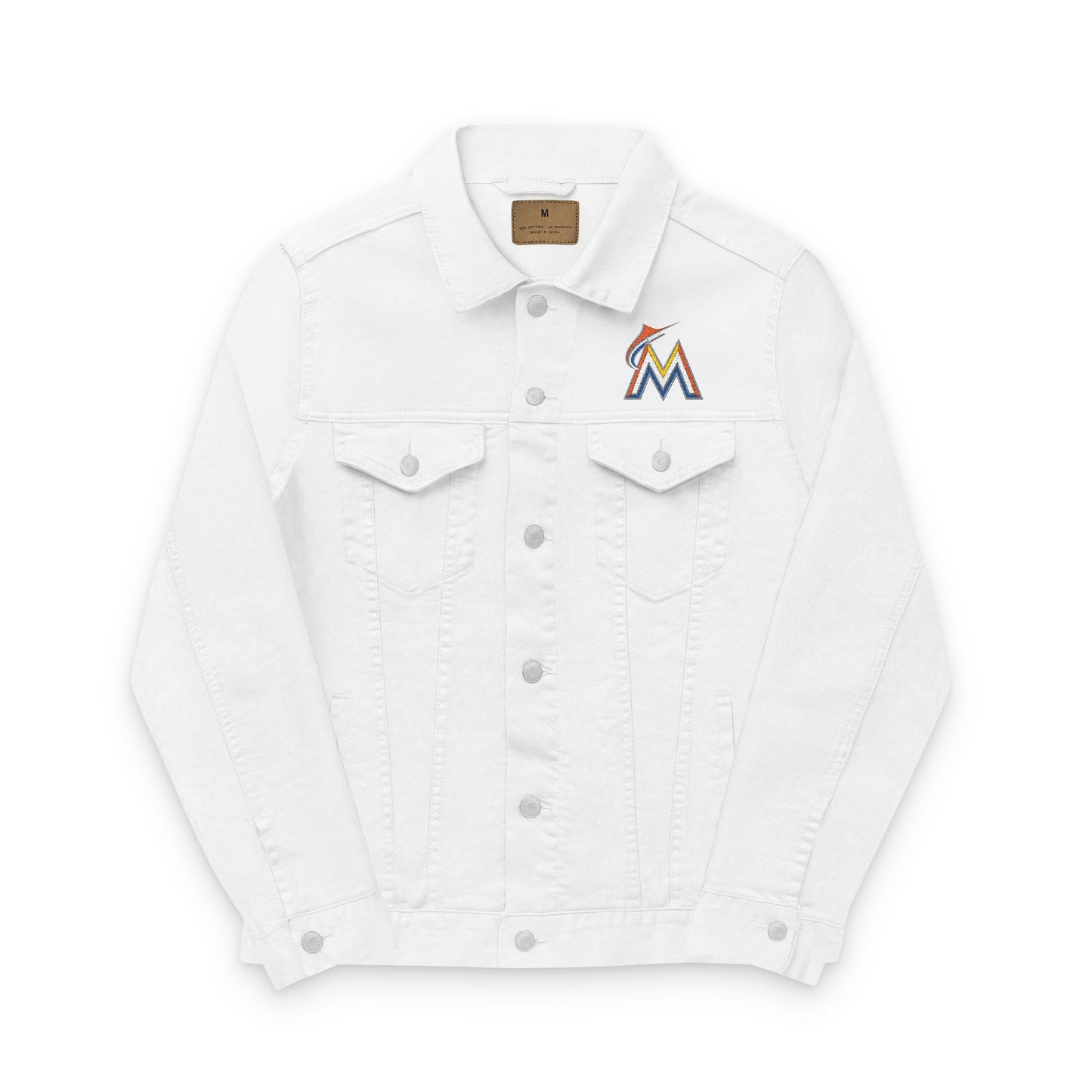 Miami Marlins Embroidered Denim Jacket