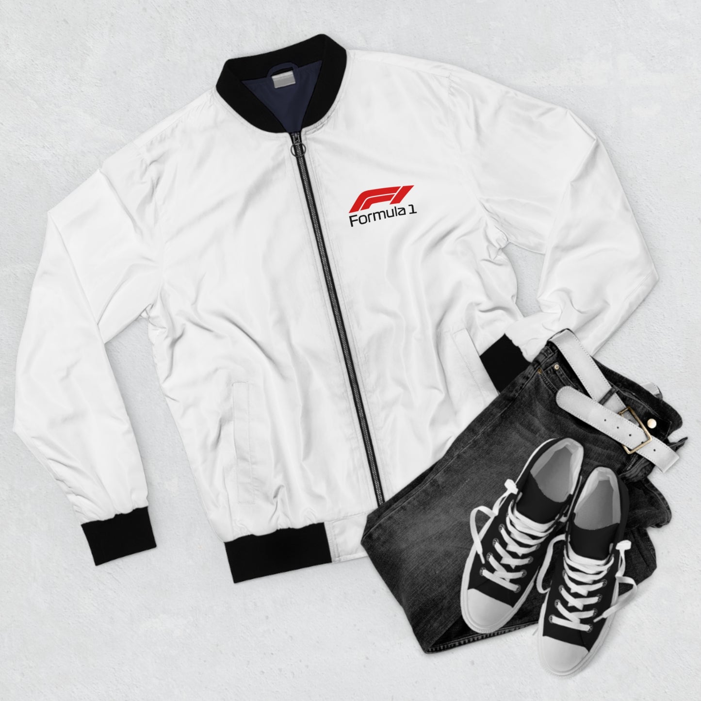 Mercedes AMG Petronas F1 Logo Men's Bomber Jacket