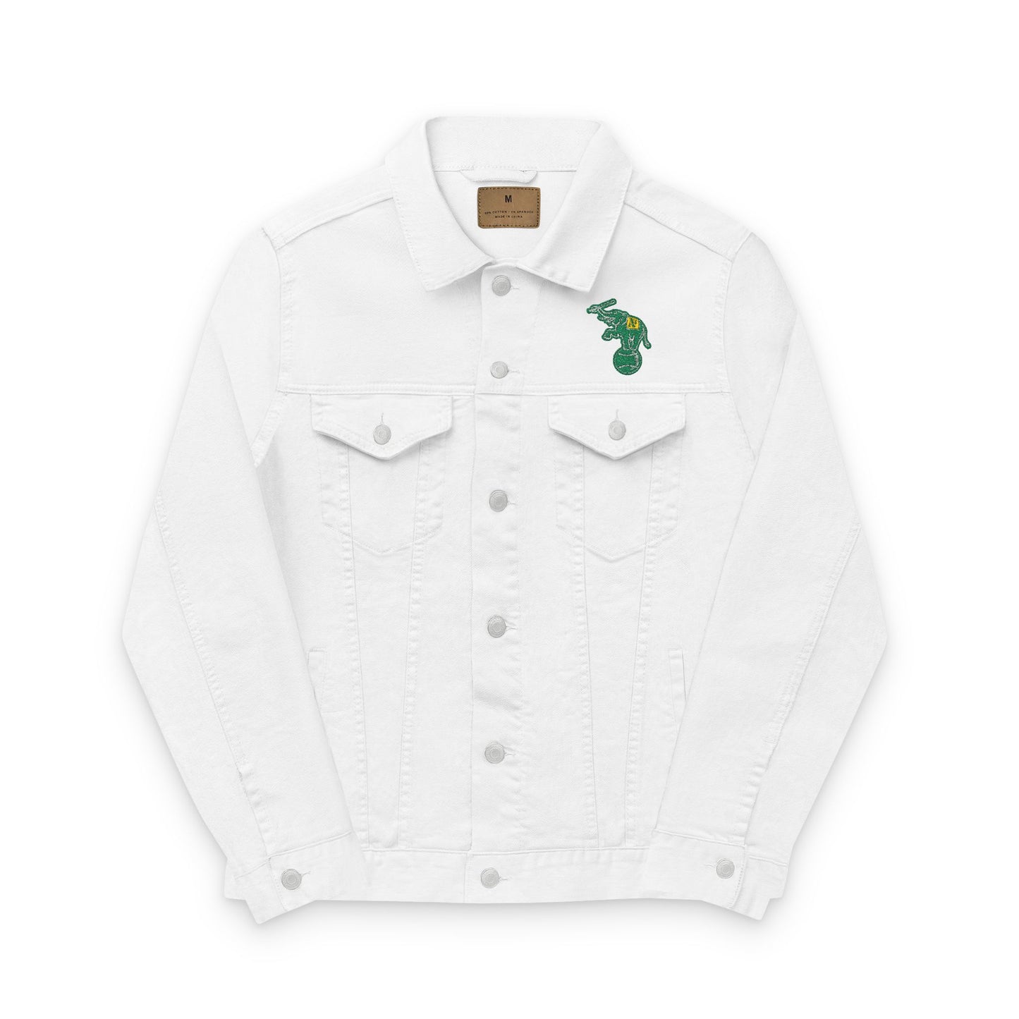 Oakland Athletics Elephant Embroidered Denim Jacket