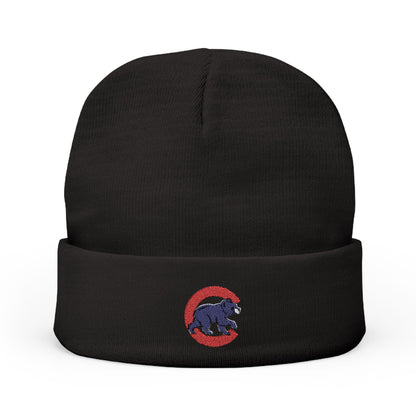 Embroidered Chicago Cubs Bear Knit Beanie
