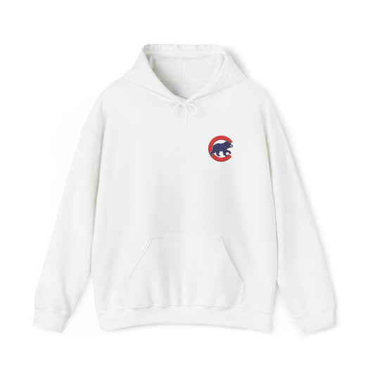 Chicago Cubs Bear Embroidered Hoodie