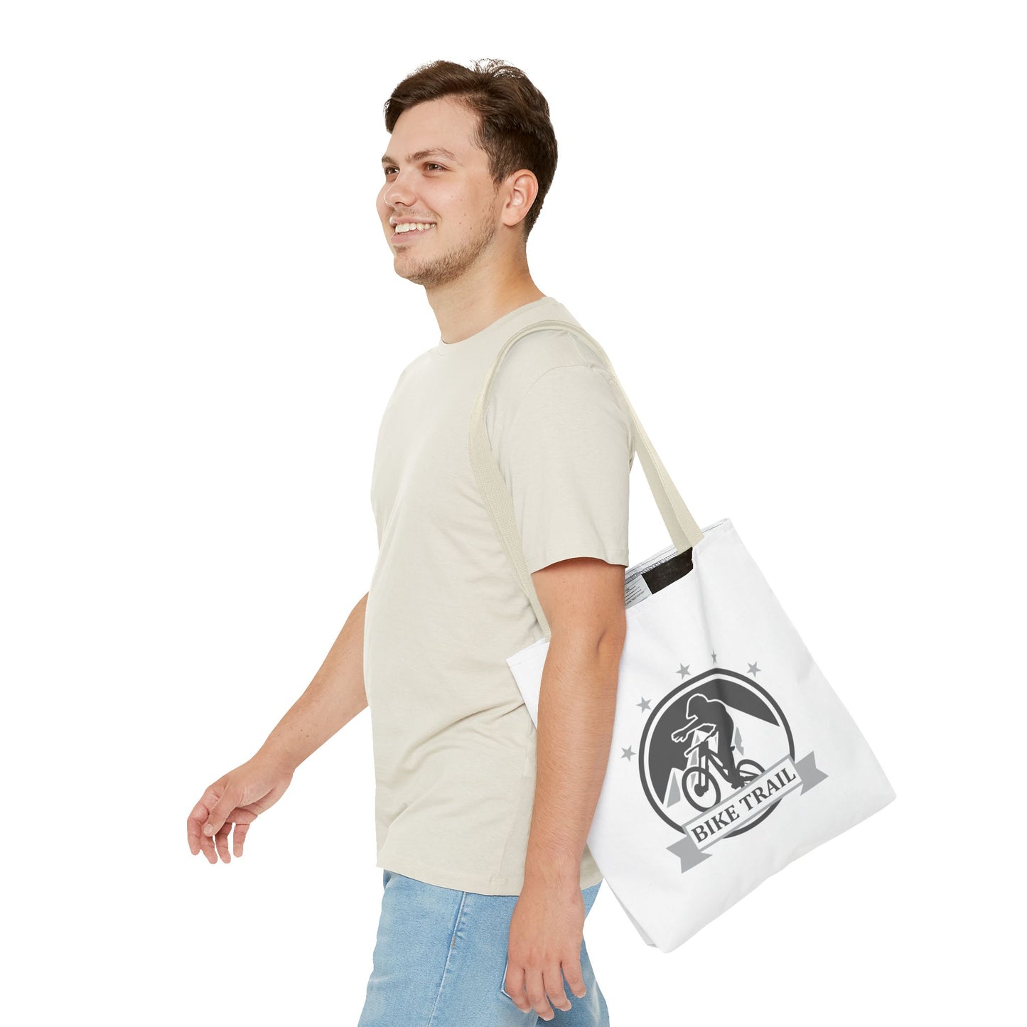 Bike Trail Logo Tote Bag