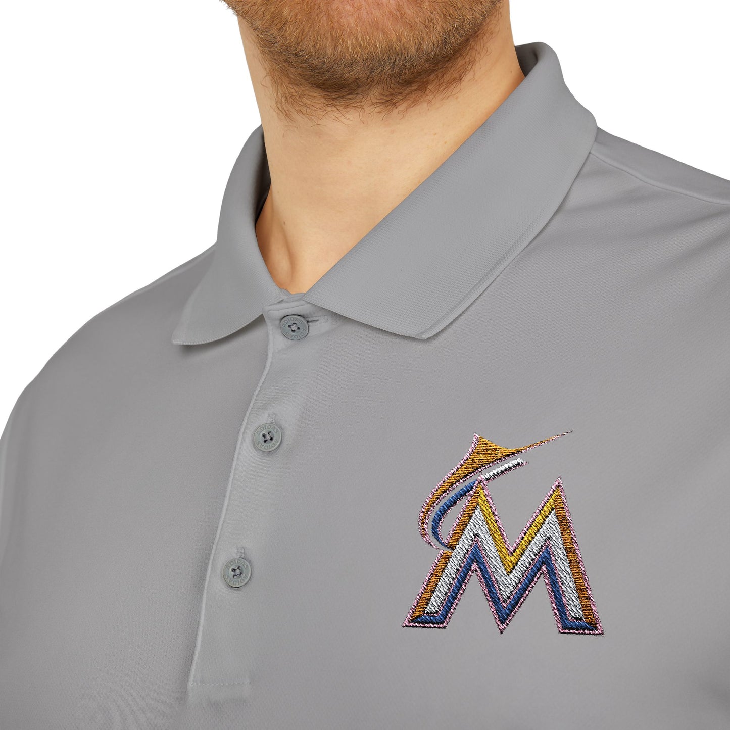 Miami Marlins Adidas Performance Polo