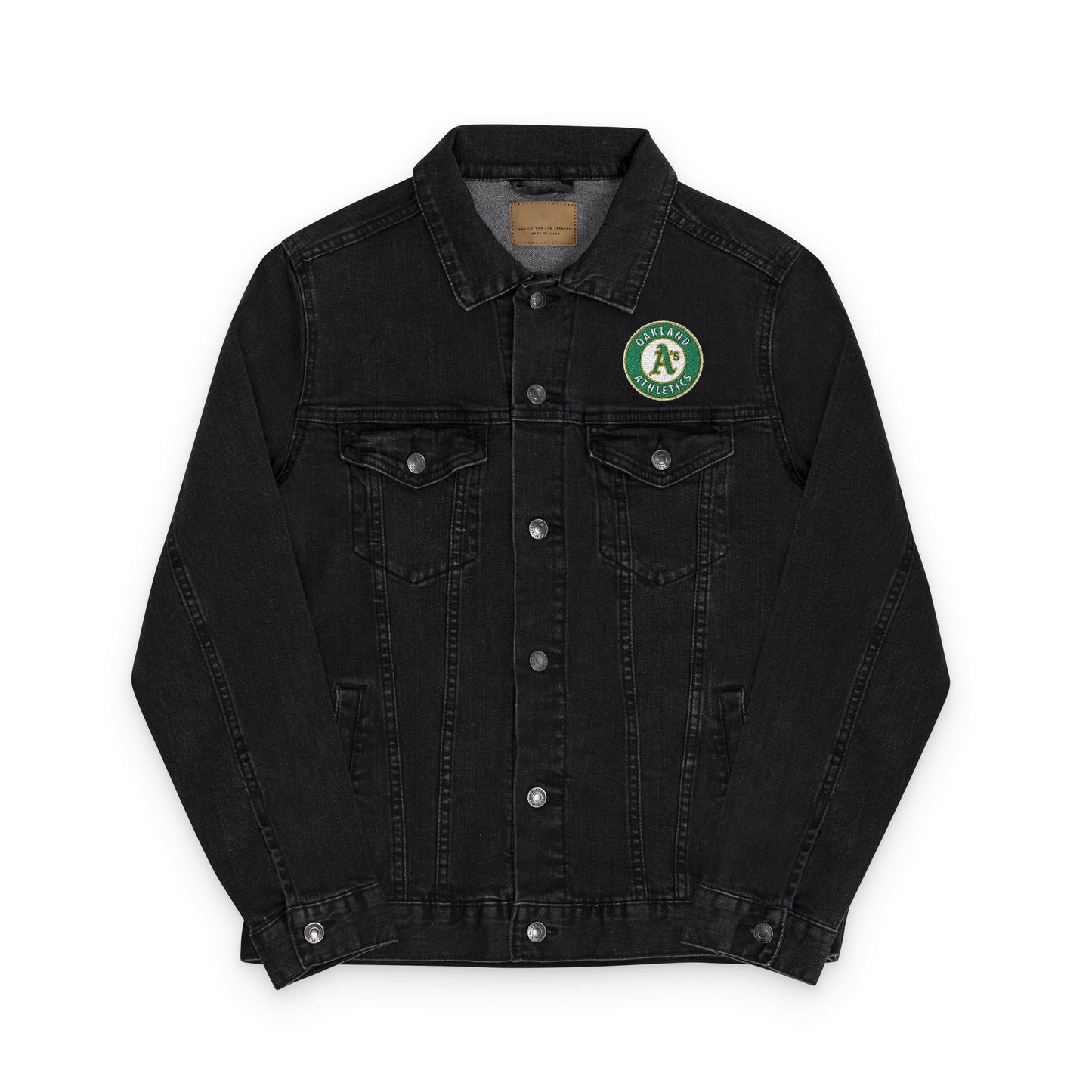 Oakland Athletics Embroidered Denim Jacket