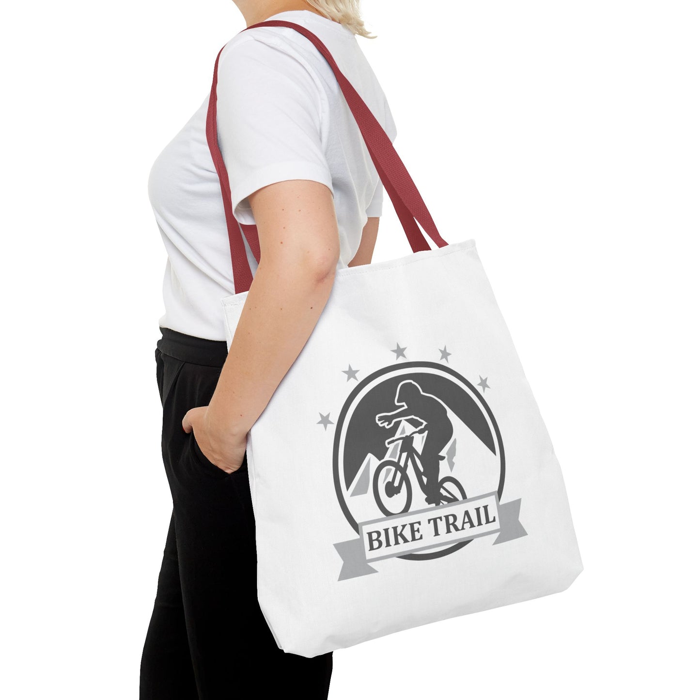 Bike Trail Logo Tote Bag
