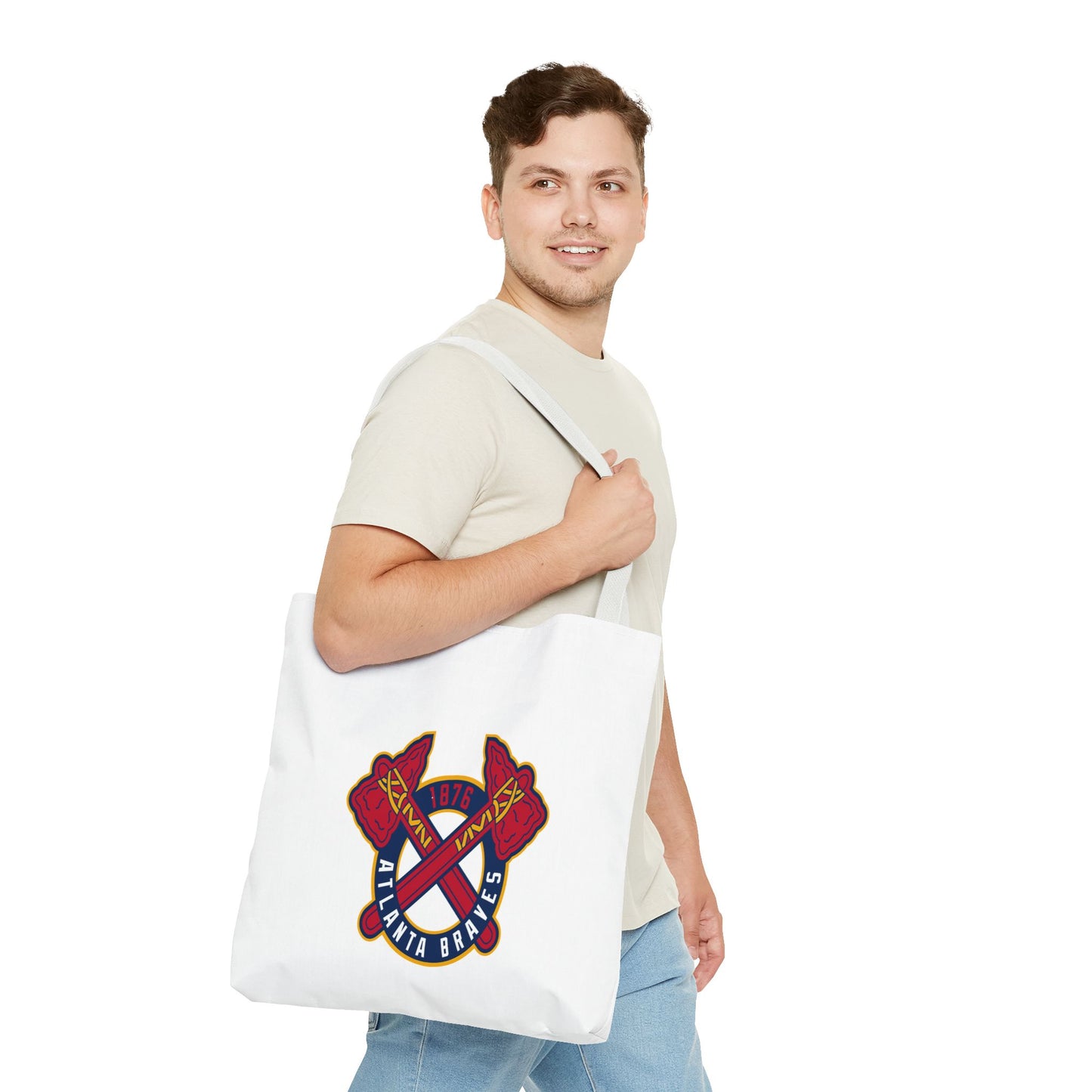 Atlanta Braves Logo Tote Bag