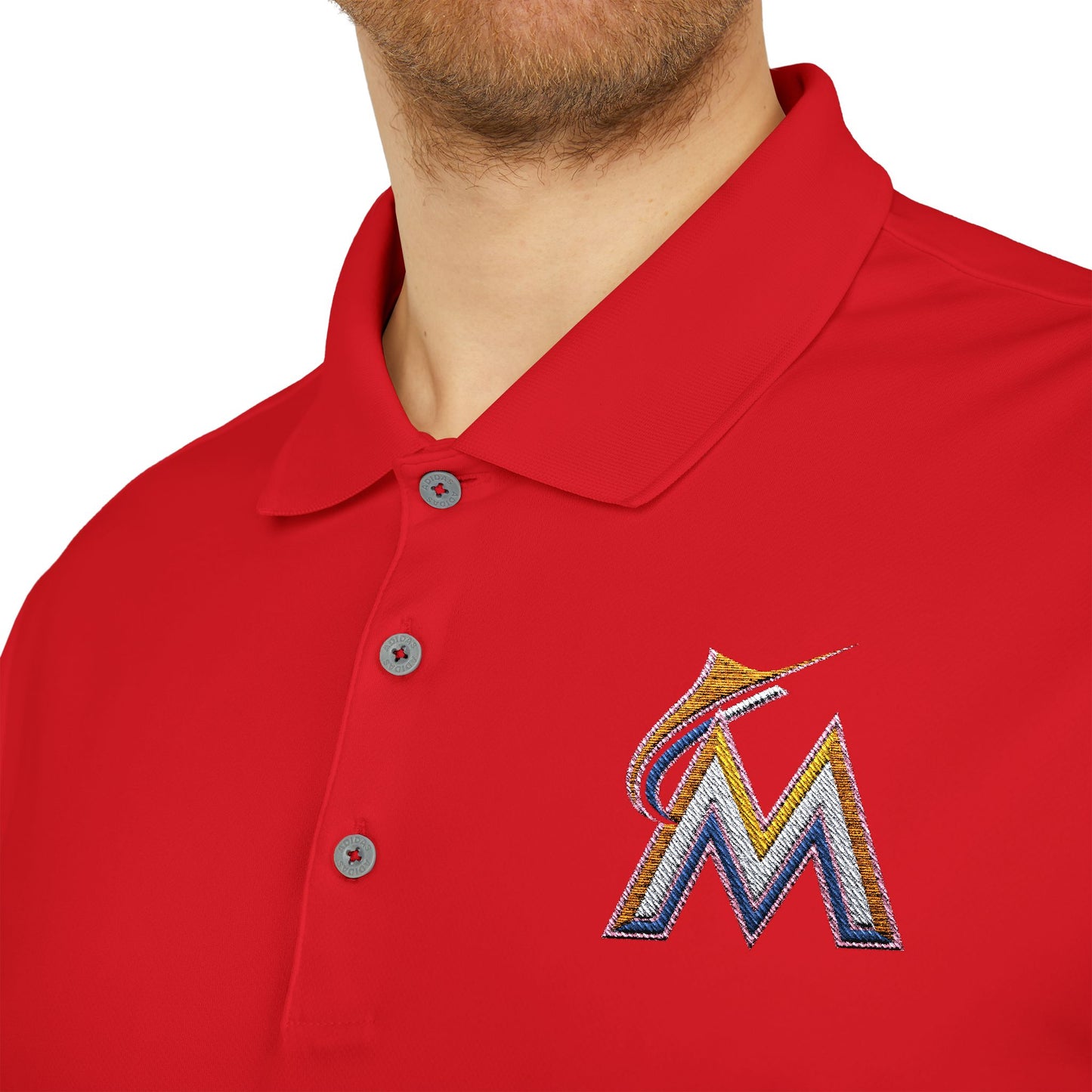 Miami Marlins Adidas Performance Polo