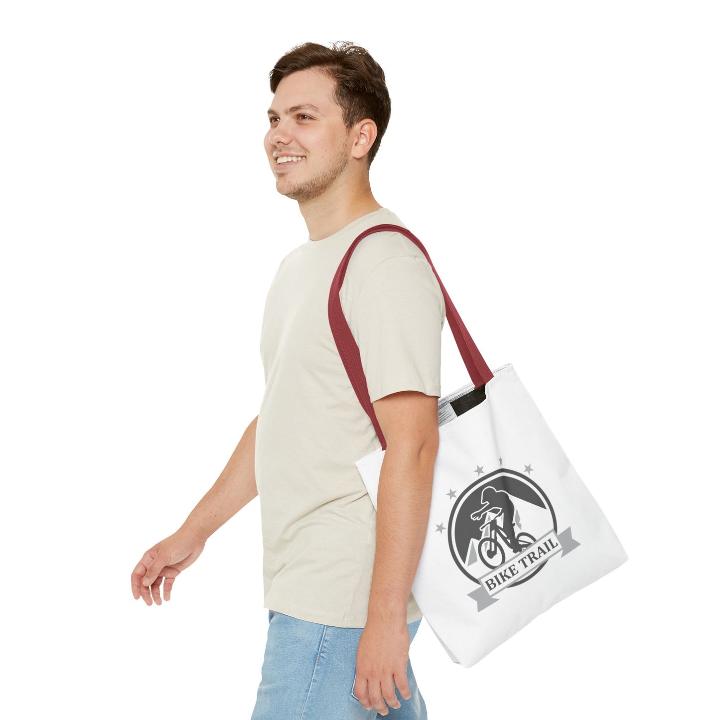 Bike Trail Logo Tote Bag