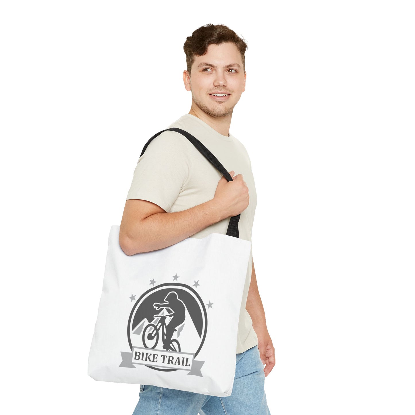 Bike Trail Logo Tote Bag