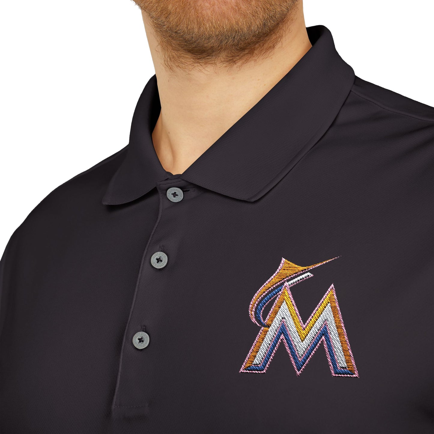 Miami Marlins Adidas Performance Polo
