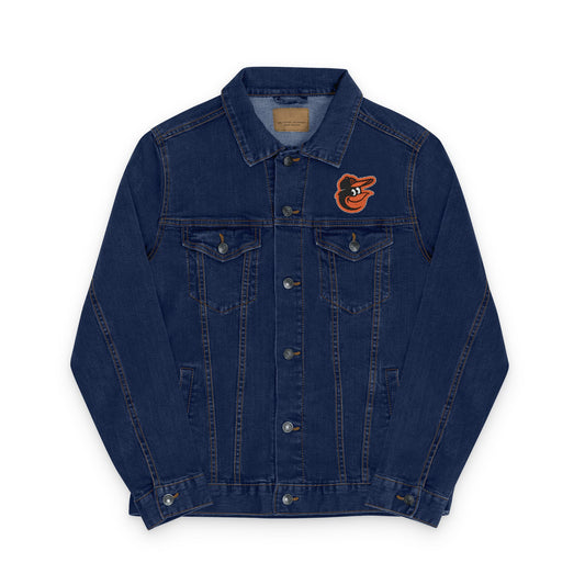 Baltimore Orioles Bird Embroidered Denim Jacket