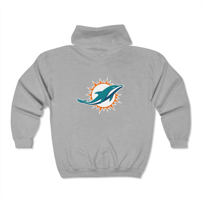 Miami Dolphins Zip-Up Hoodie
