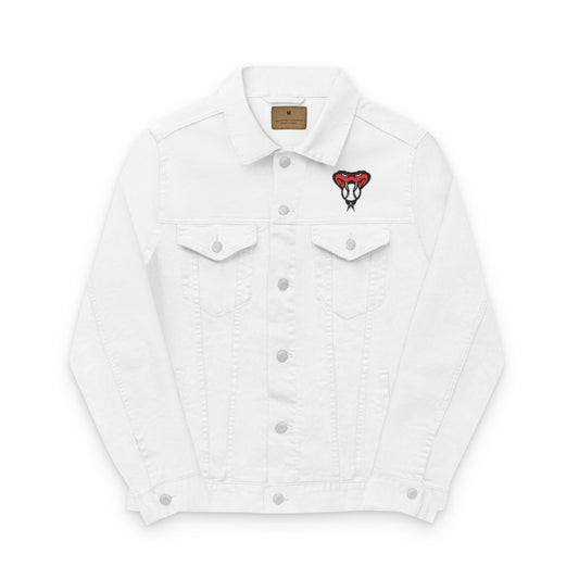 Arizona Diamond Backs Snake Embroidered Denim Jacket