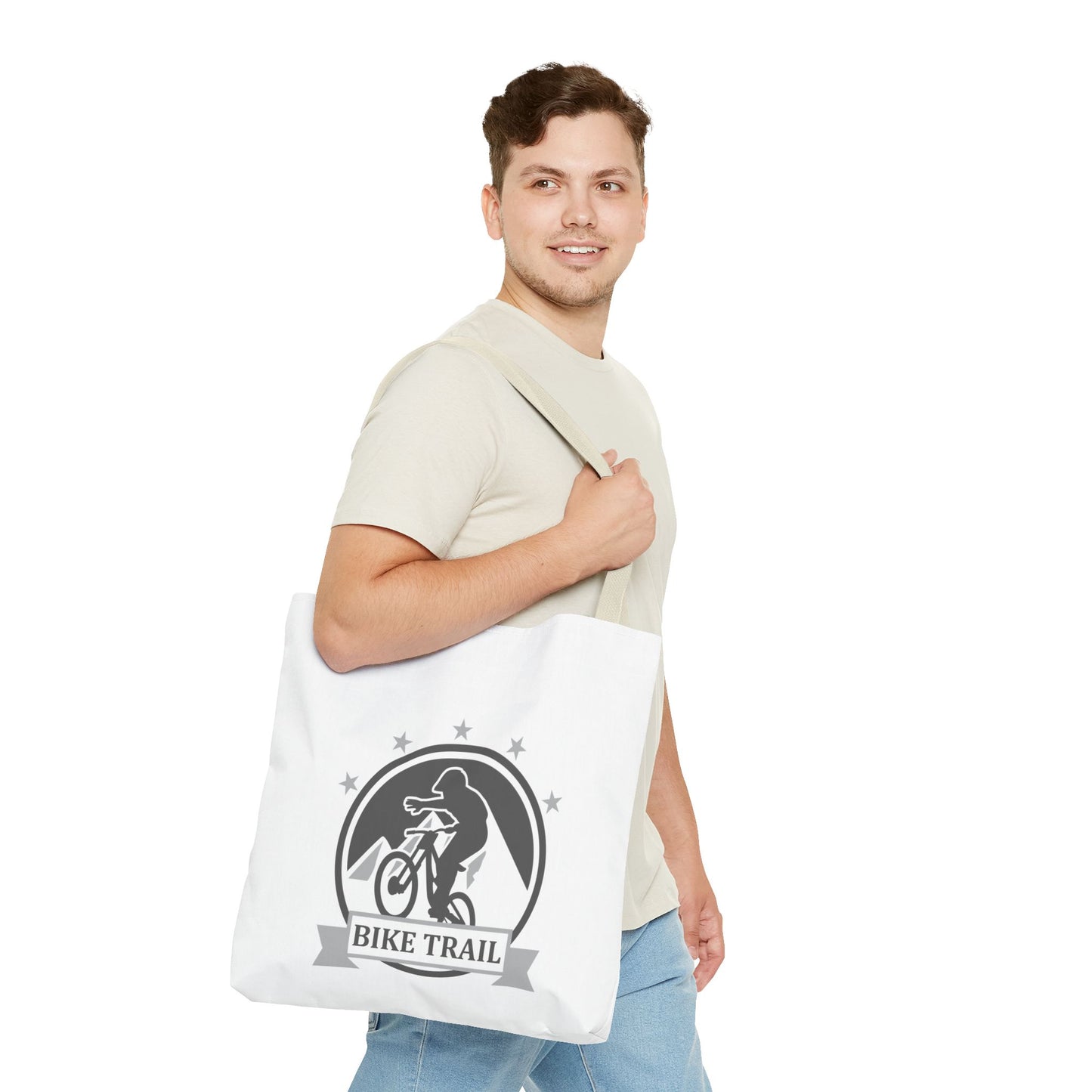 Bike Trail Logo Tote Bag