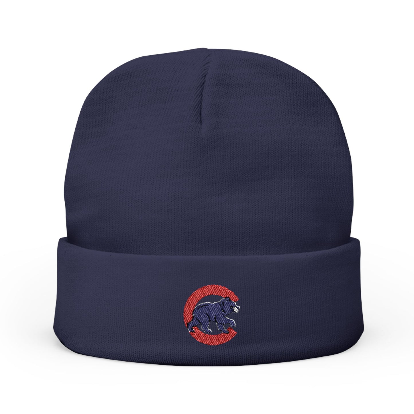 Embroidered Chicago Cubs Bear Knit Beanie