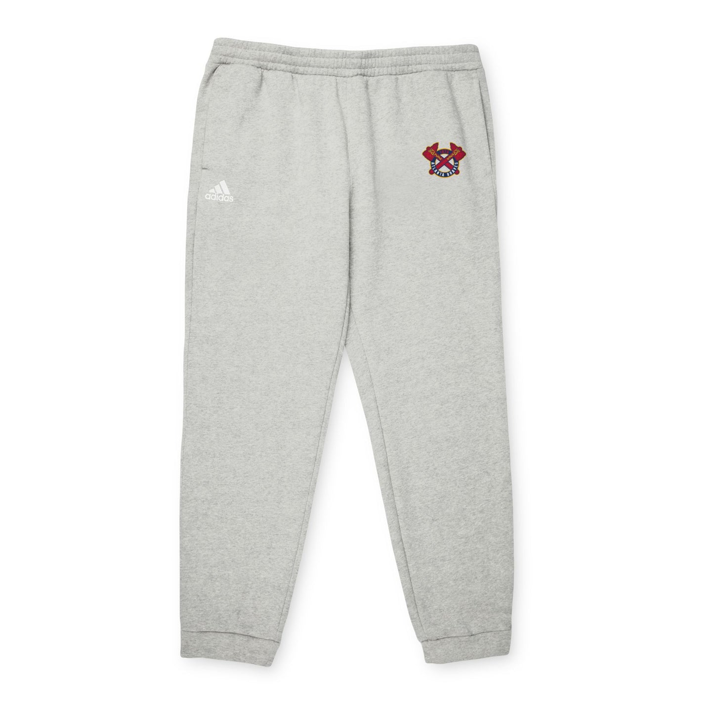 Atlanta Braves Logo Adidas Fleece Joggers