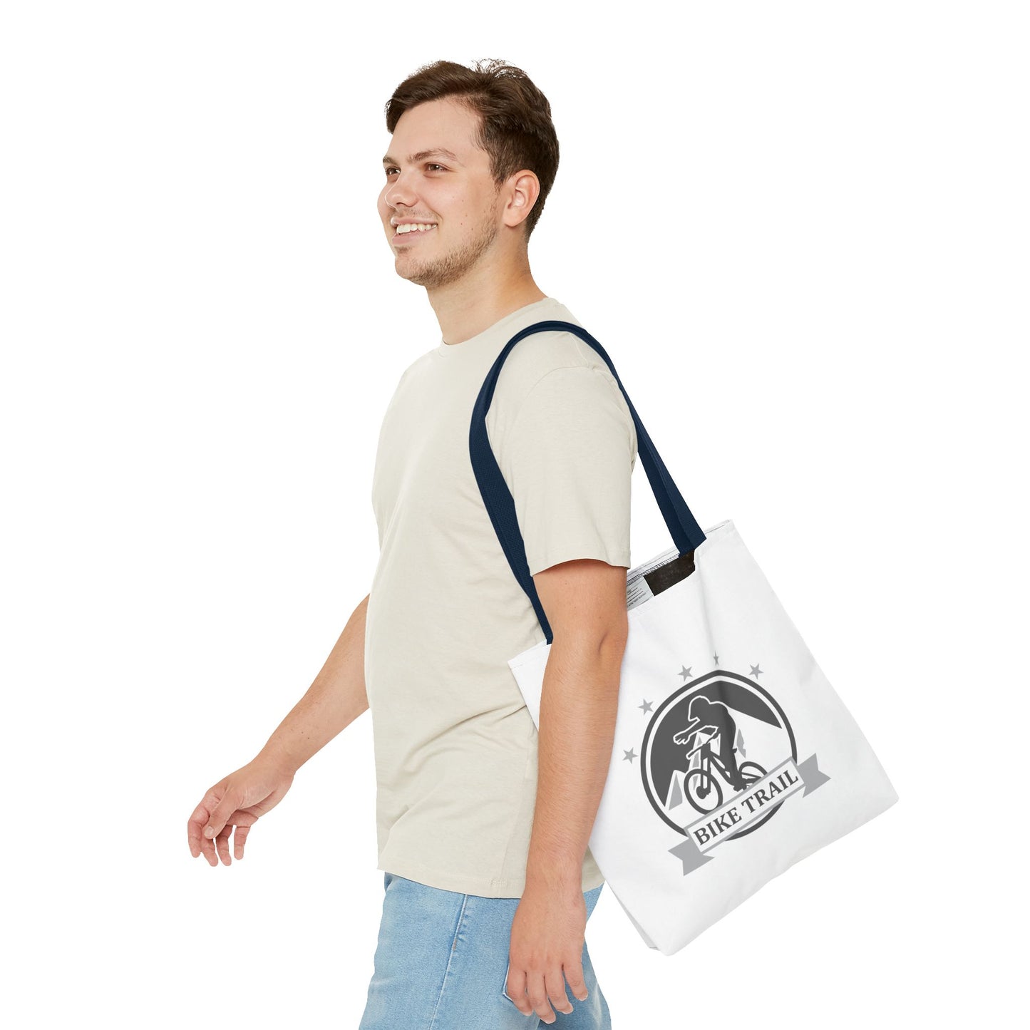 Bike Trail Logo Tote Bag