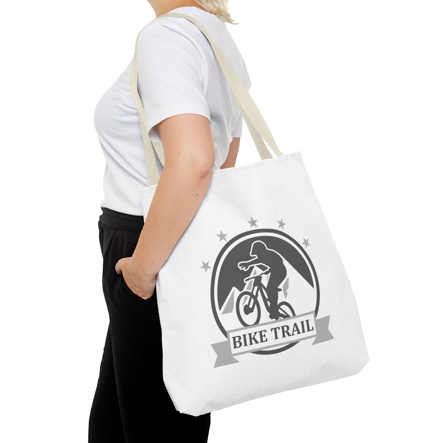 Bike Trail Logo Tote Bag
