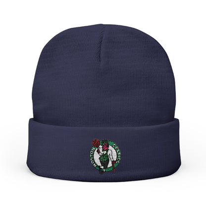 Embroidered Celtics Knit Beanie