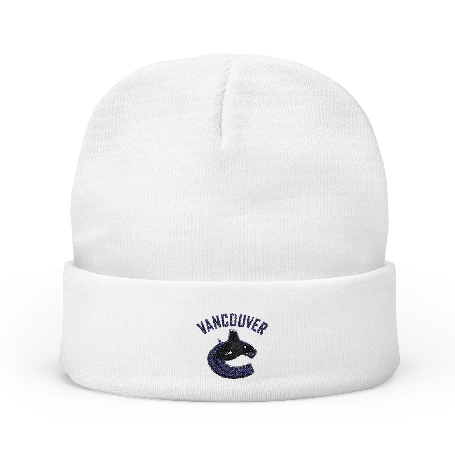 Embroidered Vancouver Canucks Knit Beanie