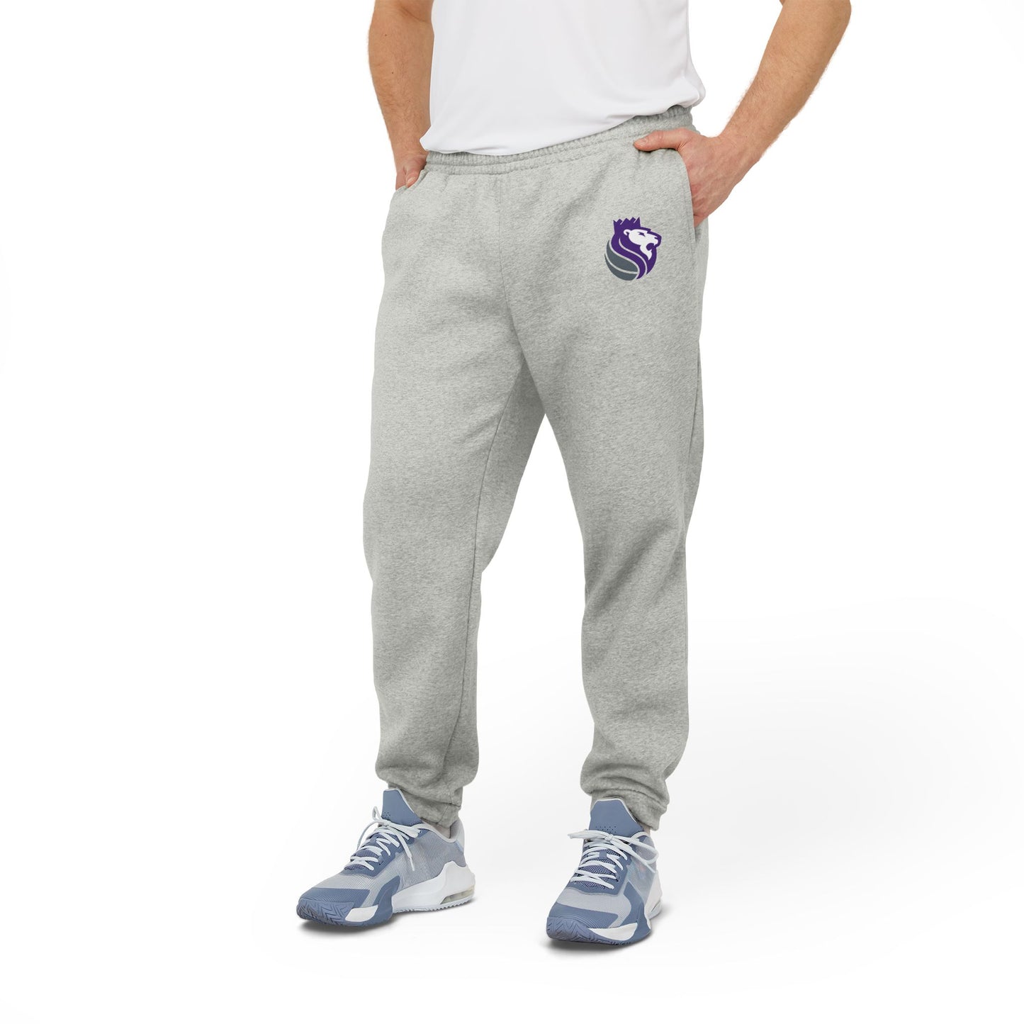 Sacramento Kings Lion Logo Adidas Fleece Joggers