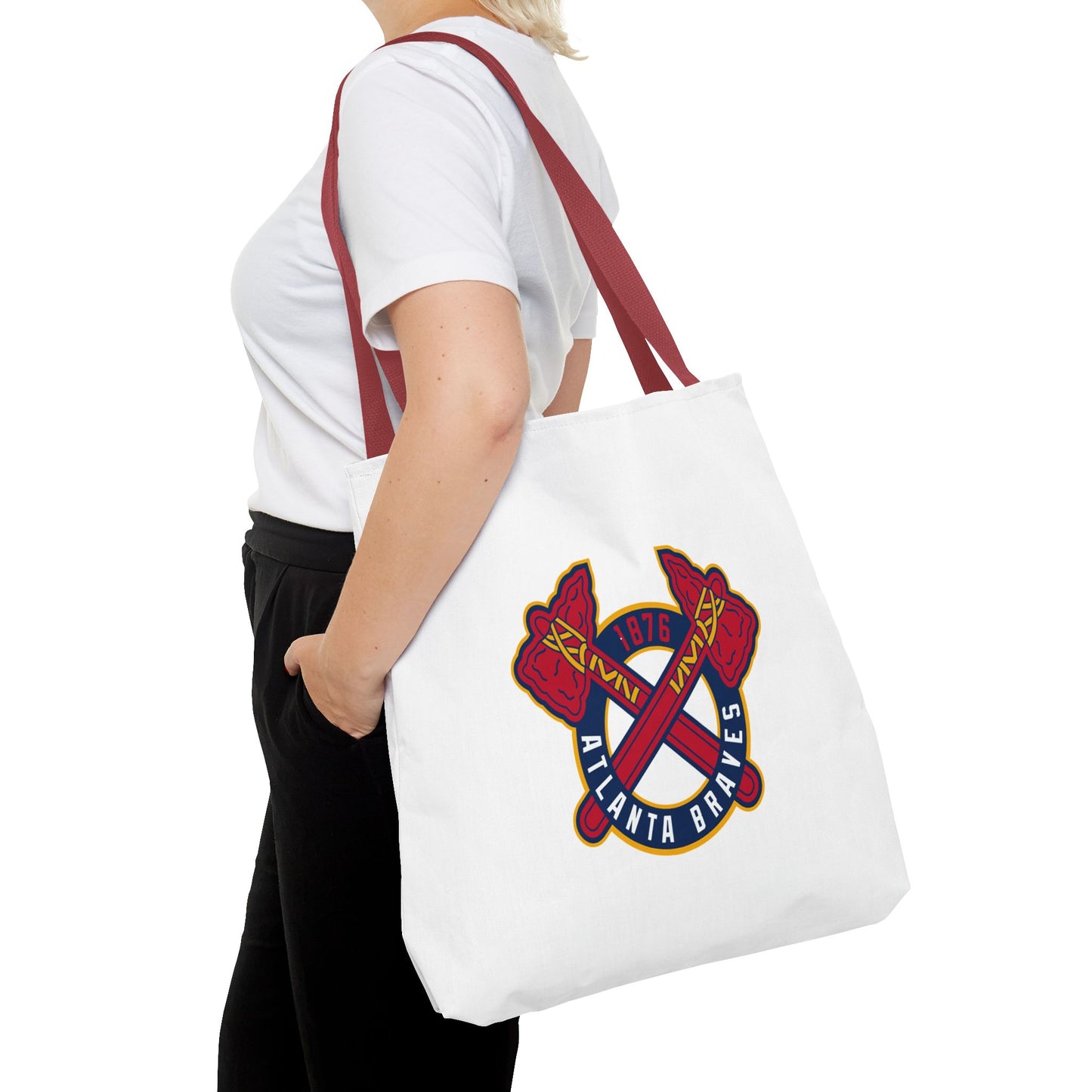 Atlanta Braves Logo Tote Bag