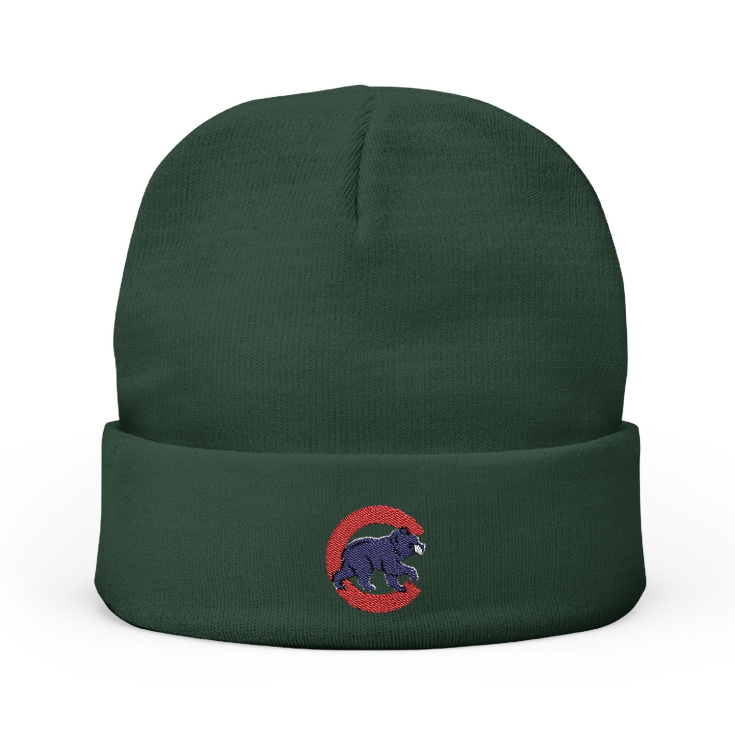 Embroidered Chicago Cubs Bear Knit Beanie