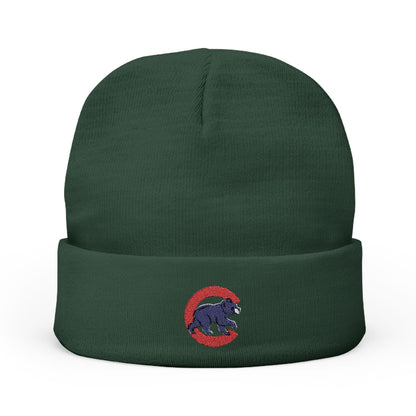 Embroidered Chicago Cubs Bear Knit Beanie