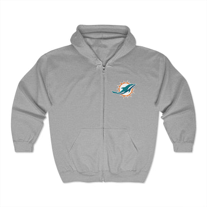 Miami Dolphins Zip-Up Hoodie