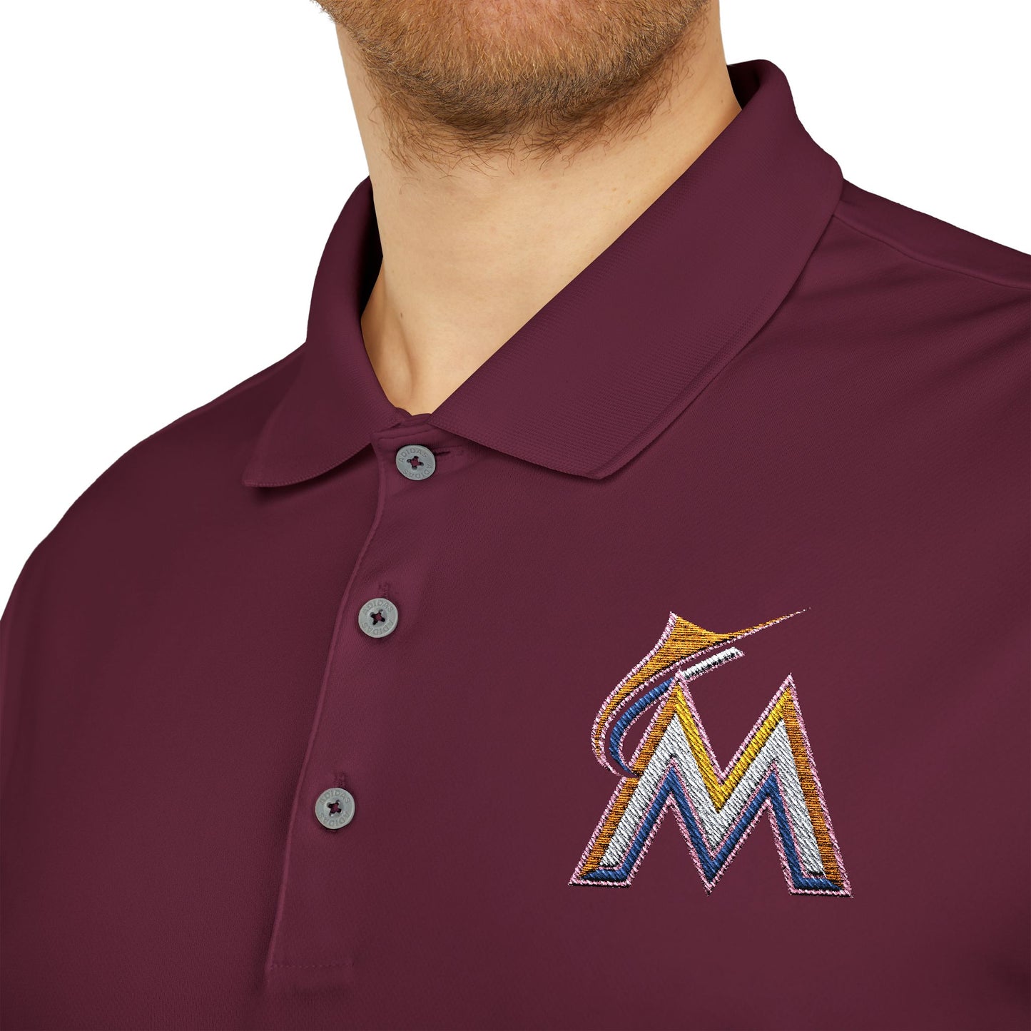 Miami Marlins Adidas Performance Polo