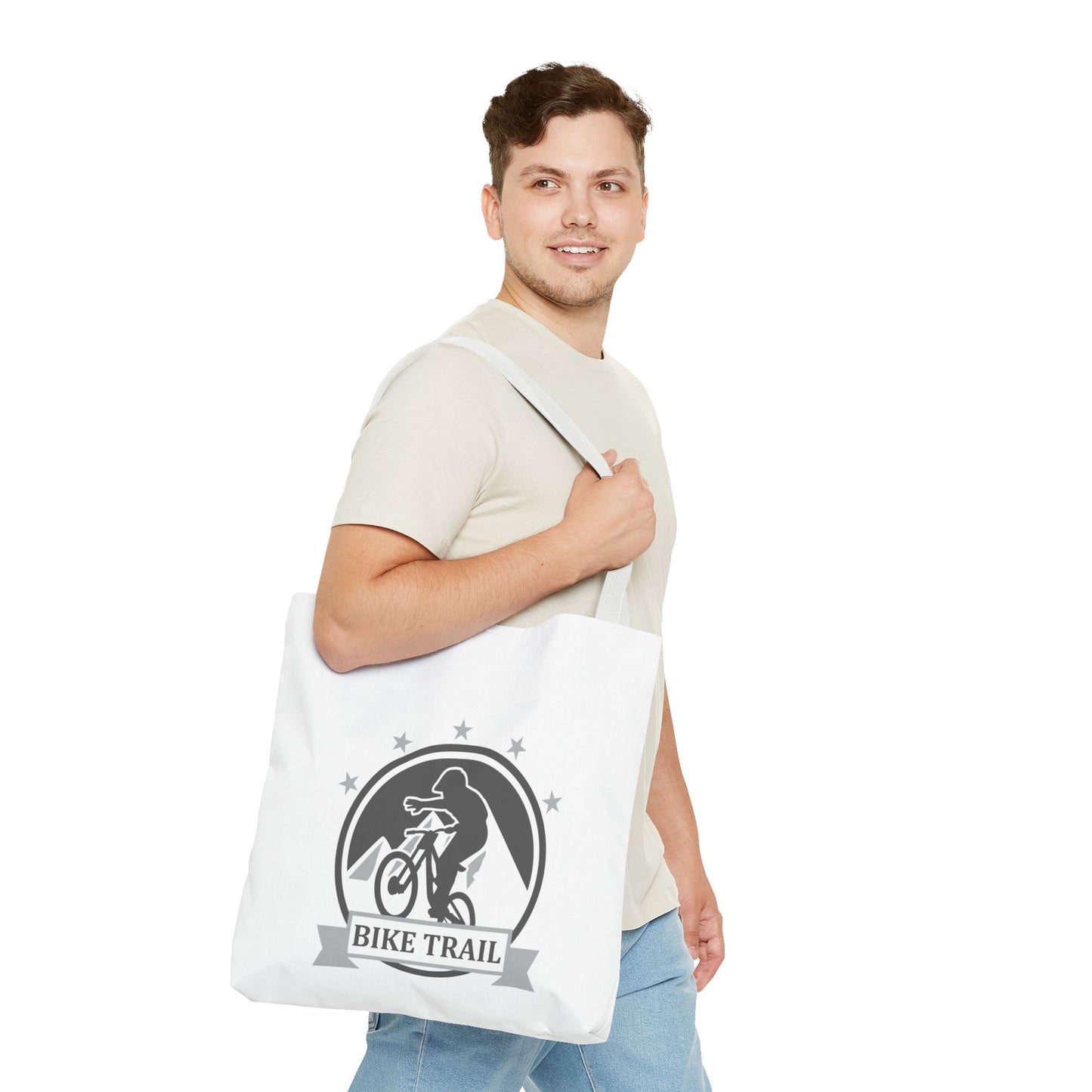 Bike Trail Logo Tote Bag