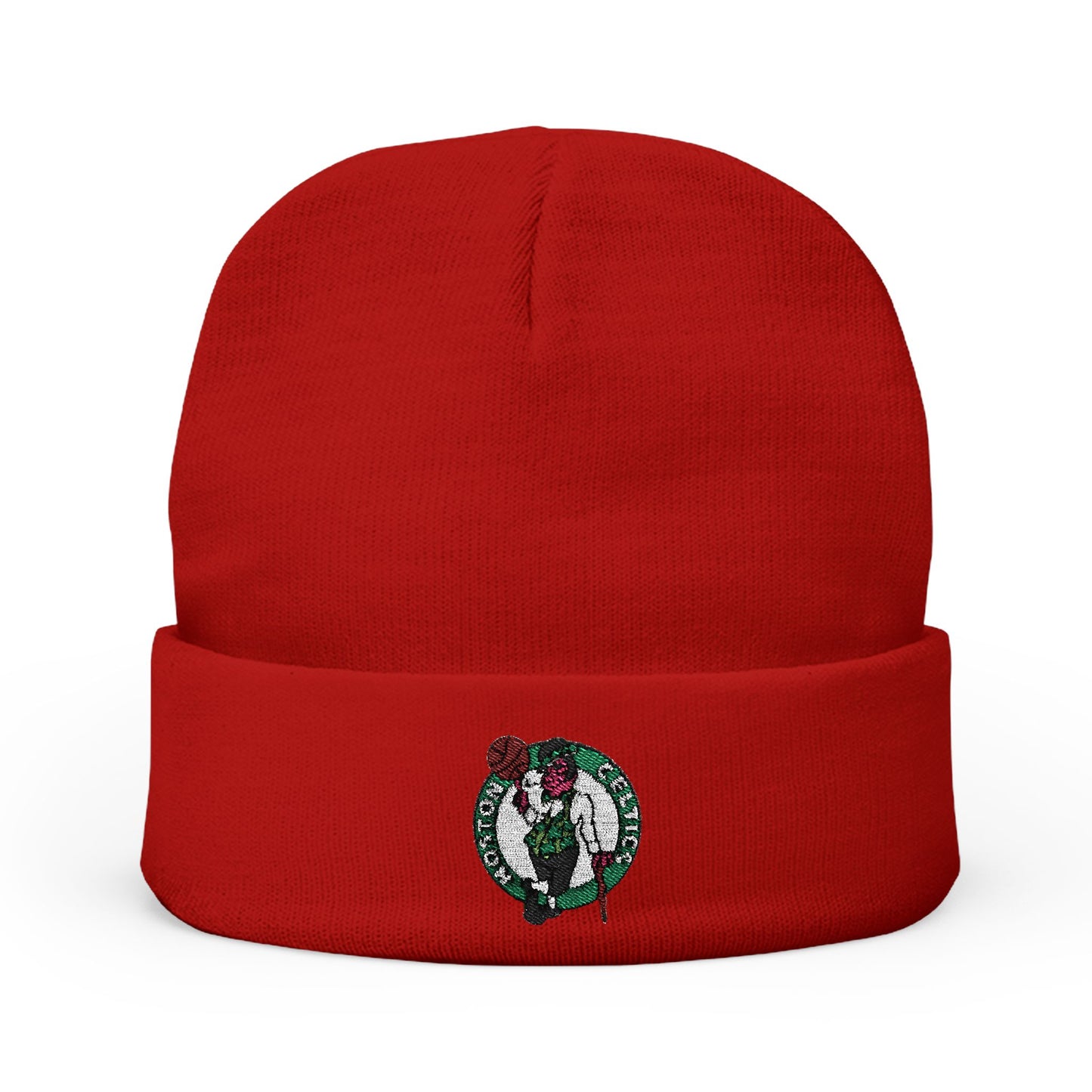 Embroidered Celtics Knit Beanie