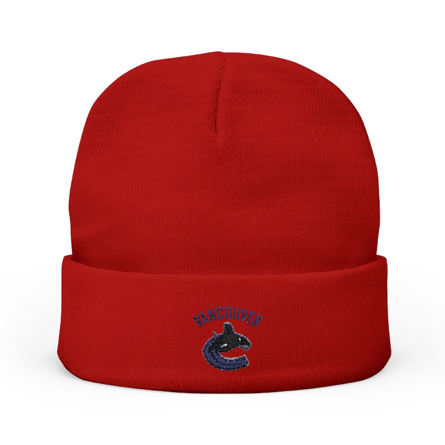 Embroidered Vancouver Canucks Knit Beanie