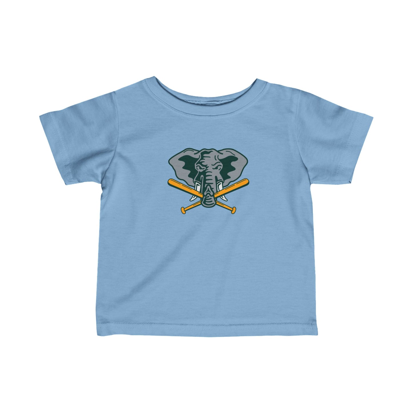 Oakland Athletics Elephant Head Baby T-Shirt