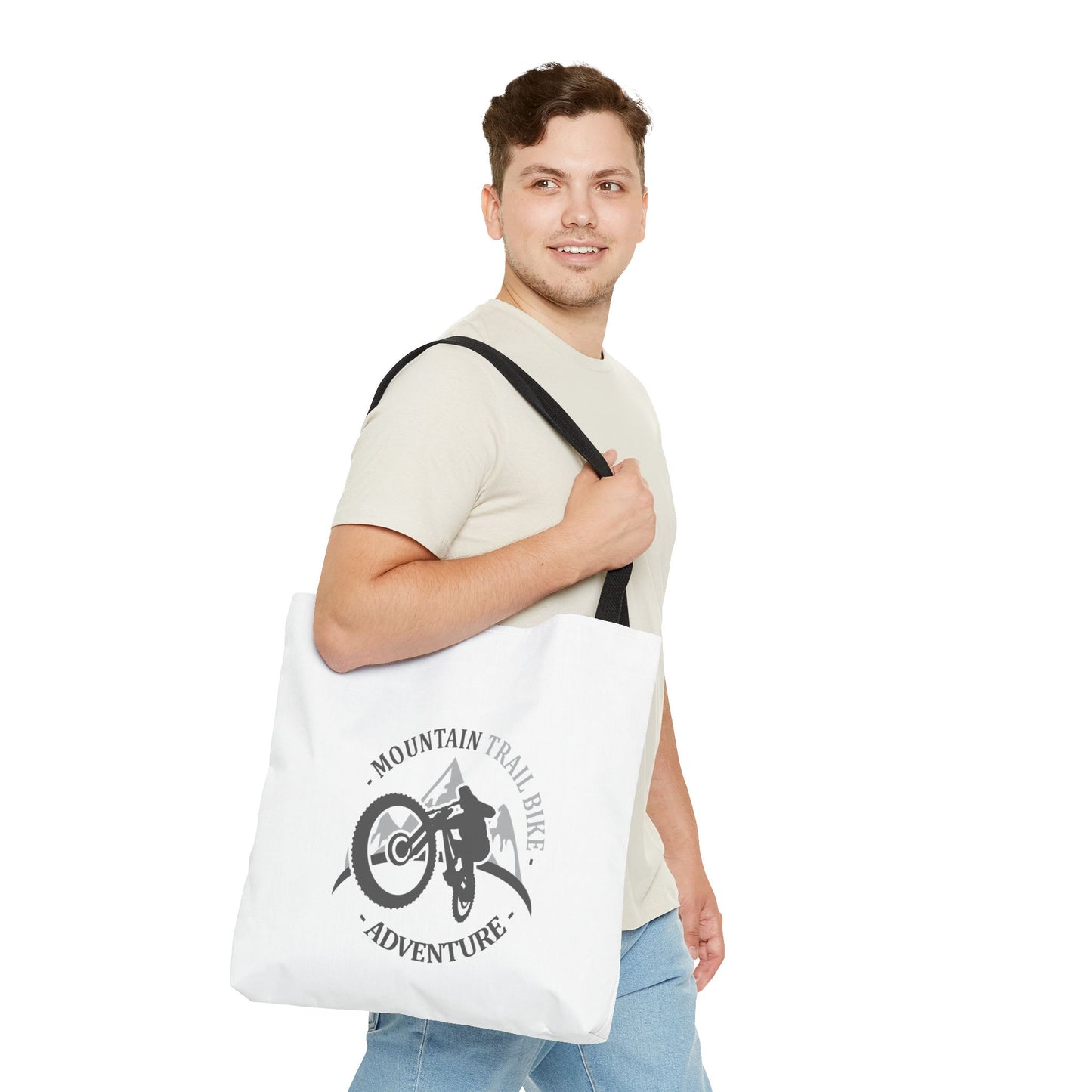 Mountain Bike Racing Tote Bag