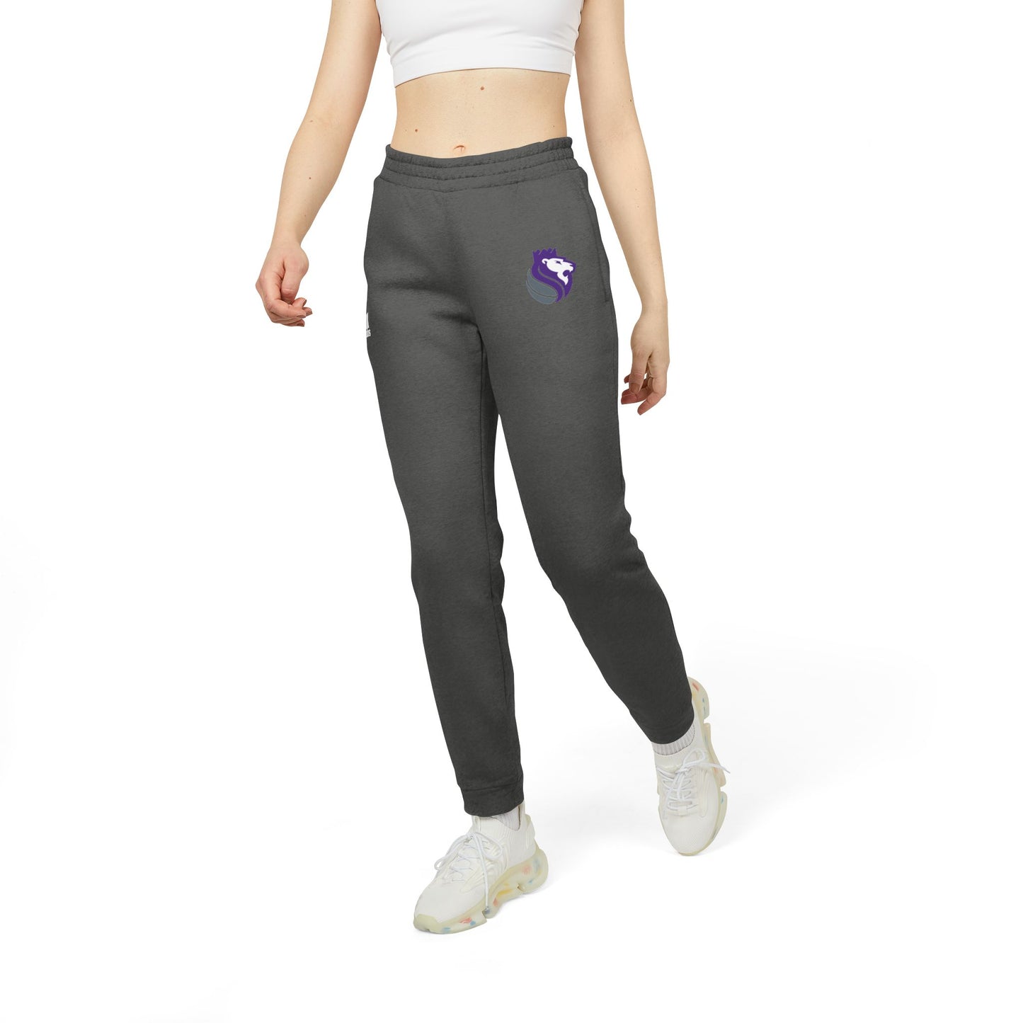 Sacramento Kings Lion Logo Adidas Fleece Joggers